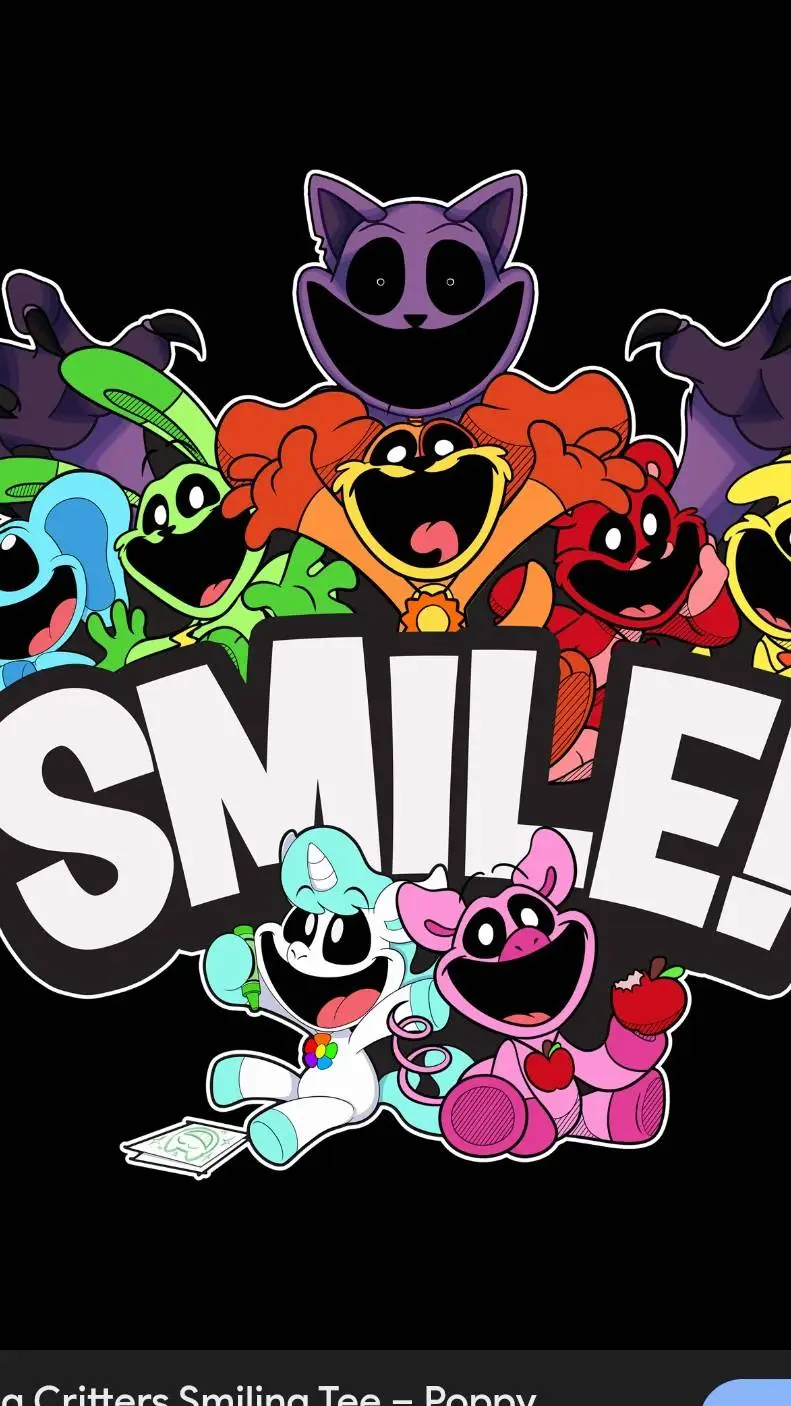 ai character: smiling critters  background
