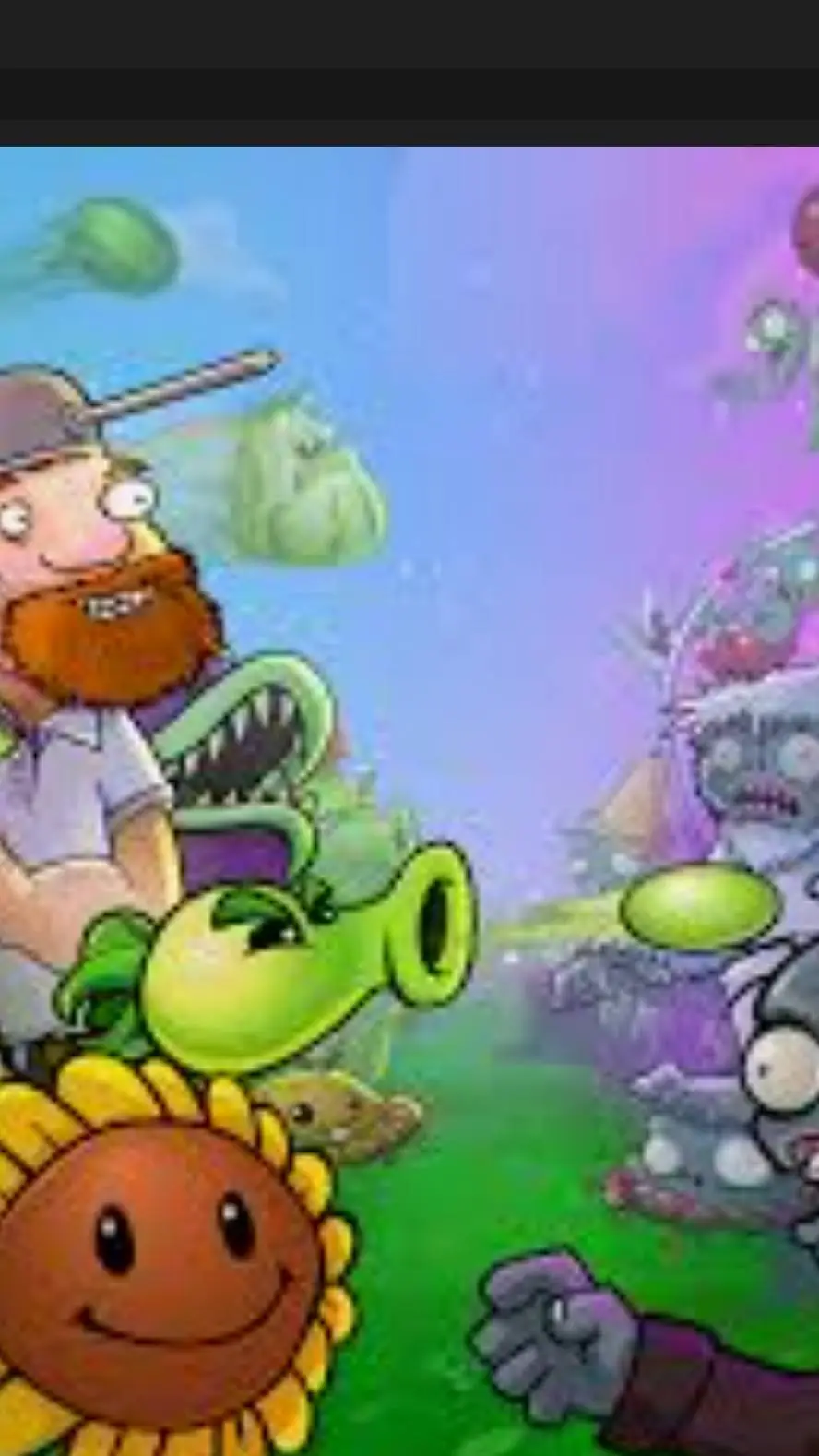 ai character: plants vs zombies  background