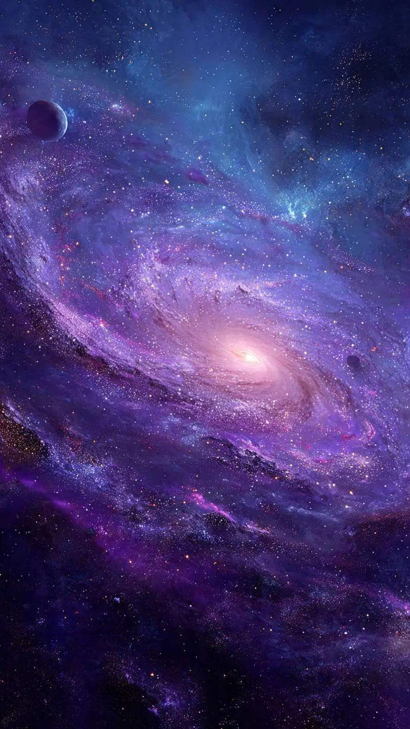 ai character: galaxy background