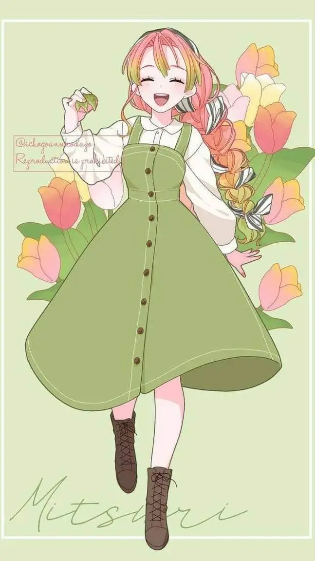 ai character: mitsuri  background