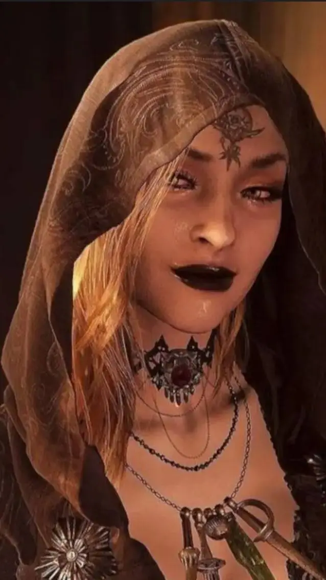 ai character: bela dimitrescue.. background