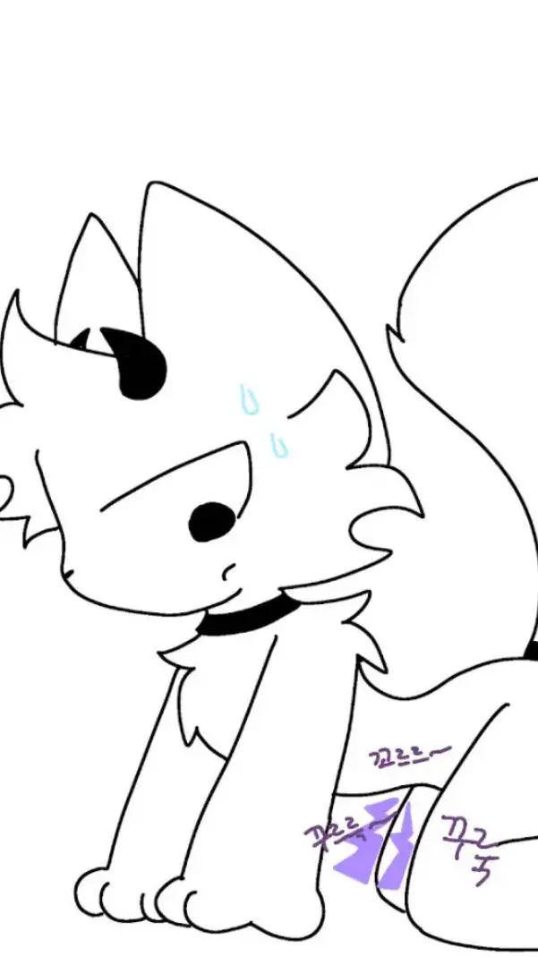 ai character: white cat background