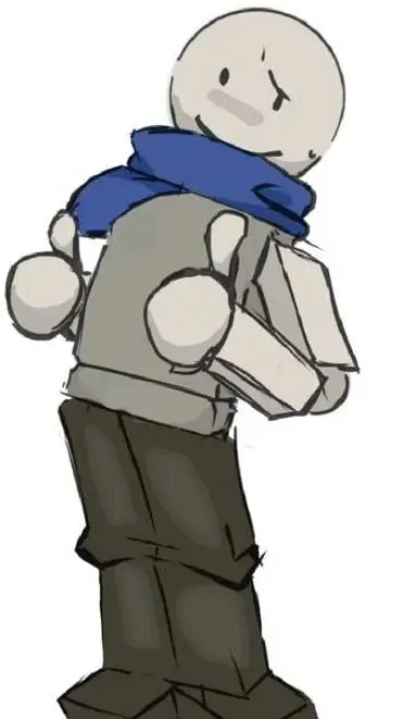 ai character: Blockguy  background