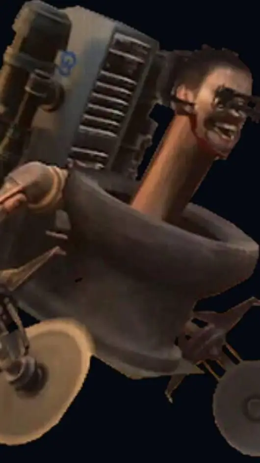 ai character: dual buzzaw toilet background