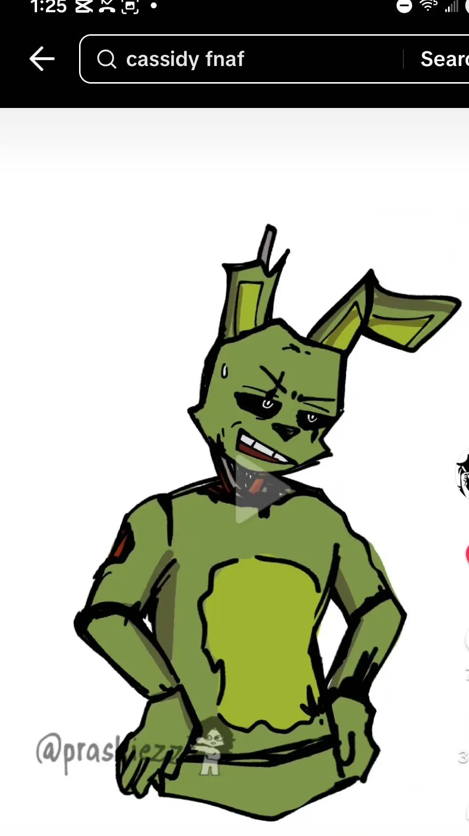 ai character: springtrap  background