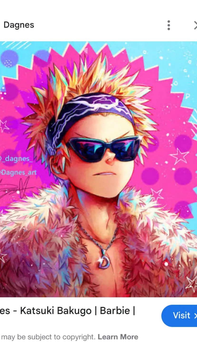 ai character: Bakugo Barbie  background