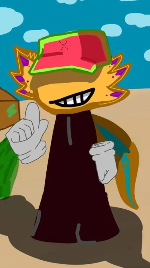 ai character: Sun background