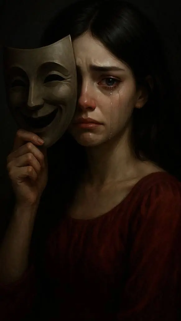 ai character: Let her be happy.. background