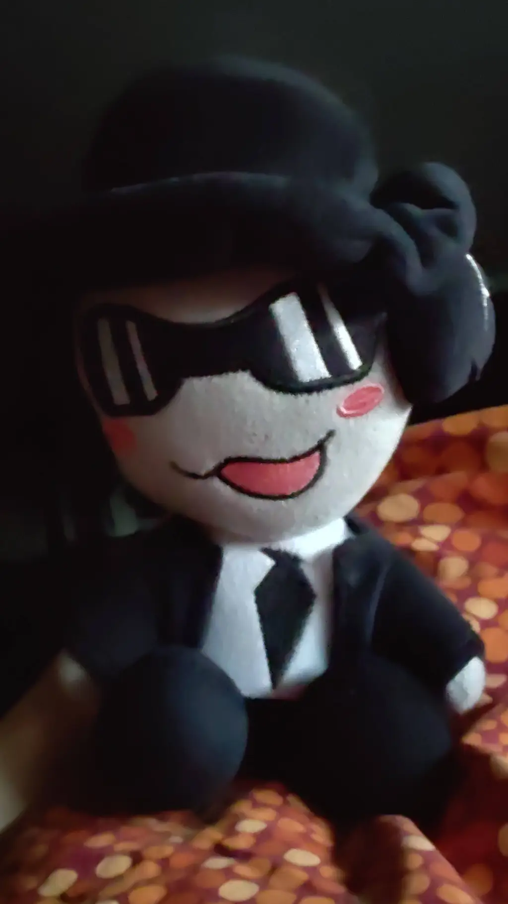 ai character: Chance plushy background