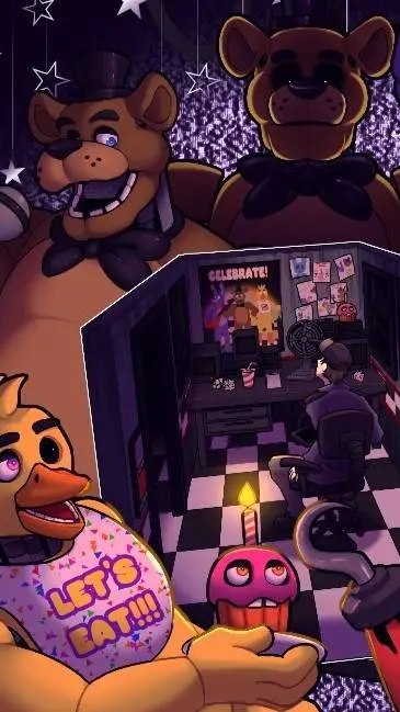 ai character: FNaF Animatronics background