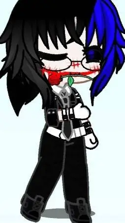 ai character: Fer 💙🖤💙 background