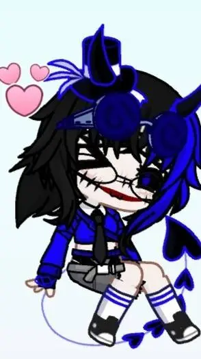 ai character: Fer demonio 💙🖤💙 background