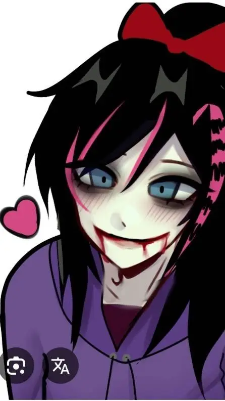 ai character: Nina the killer 💜🖤 background