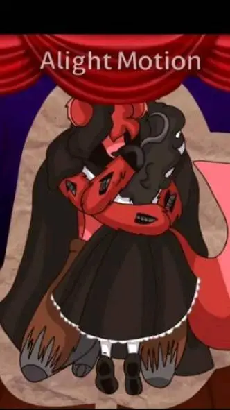 ai character: Foxy de fnaf background