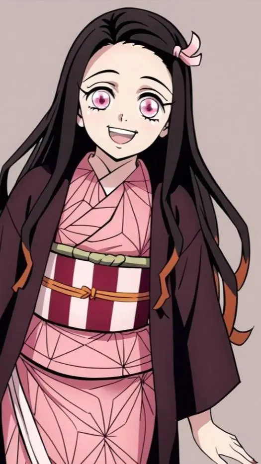 ai character: nezuko kamado background