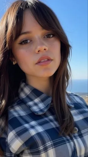 ai character: Jenna Ortega  background