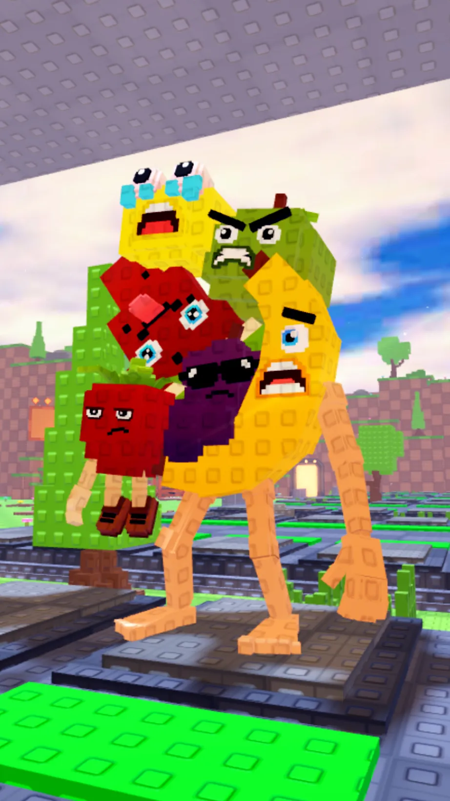 ai character: Los Fruit Combinat background
