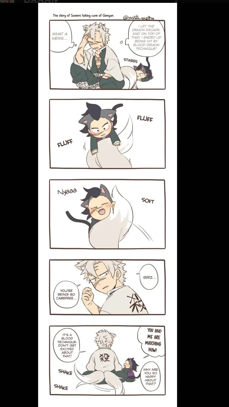 ai character: Genya cat background