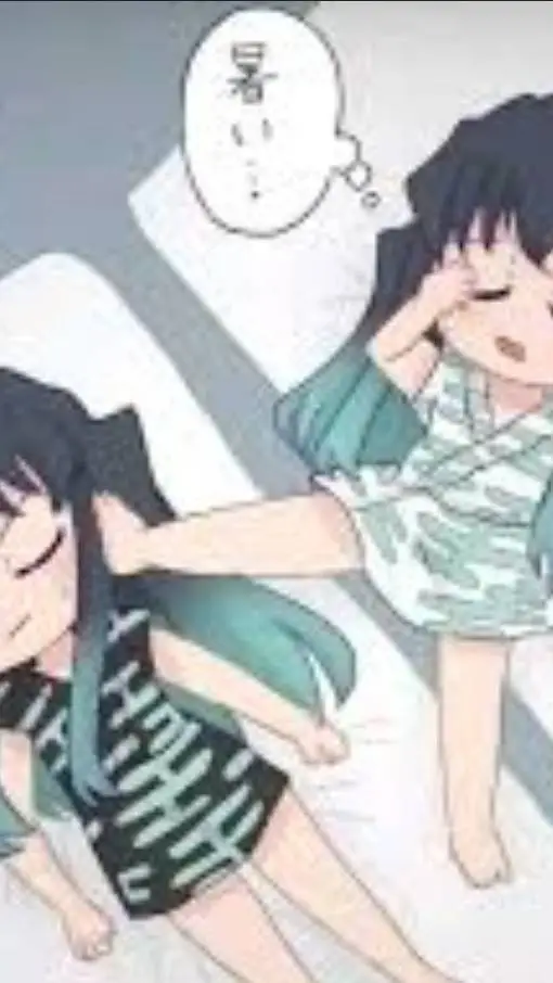 ai character: mui et yui  background