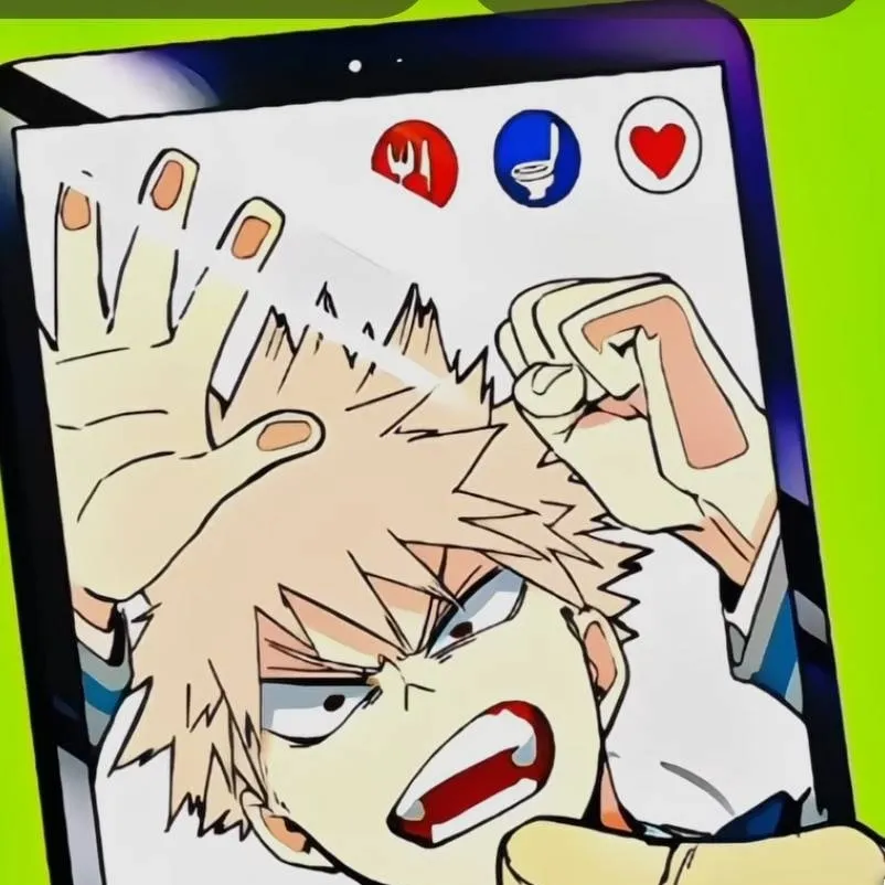 chat with ai character: bakugo téléphone