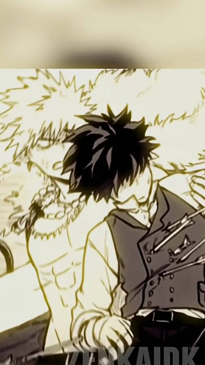 ai character: bakugo triste  background