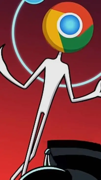 ai character: Google chrome background