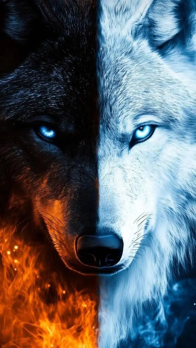 ai character: Fire vs ice part 2 background