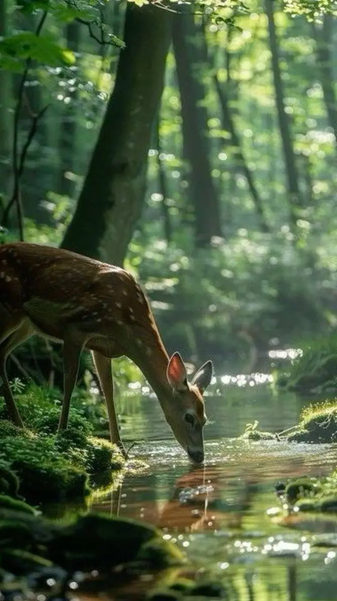 ai character: wildlife! background