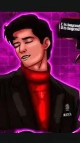 ai character: HUMAN KITT!? background