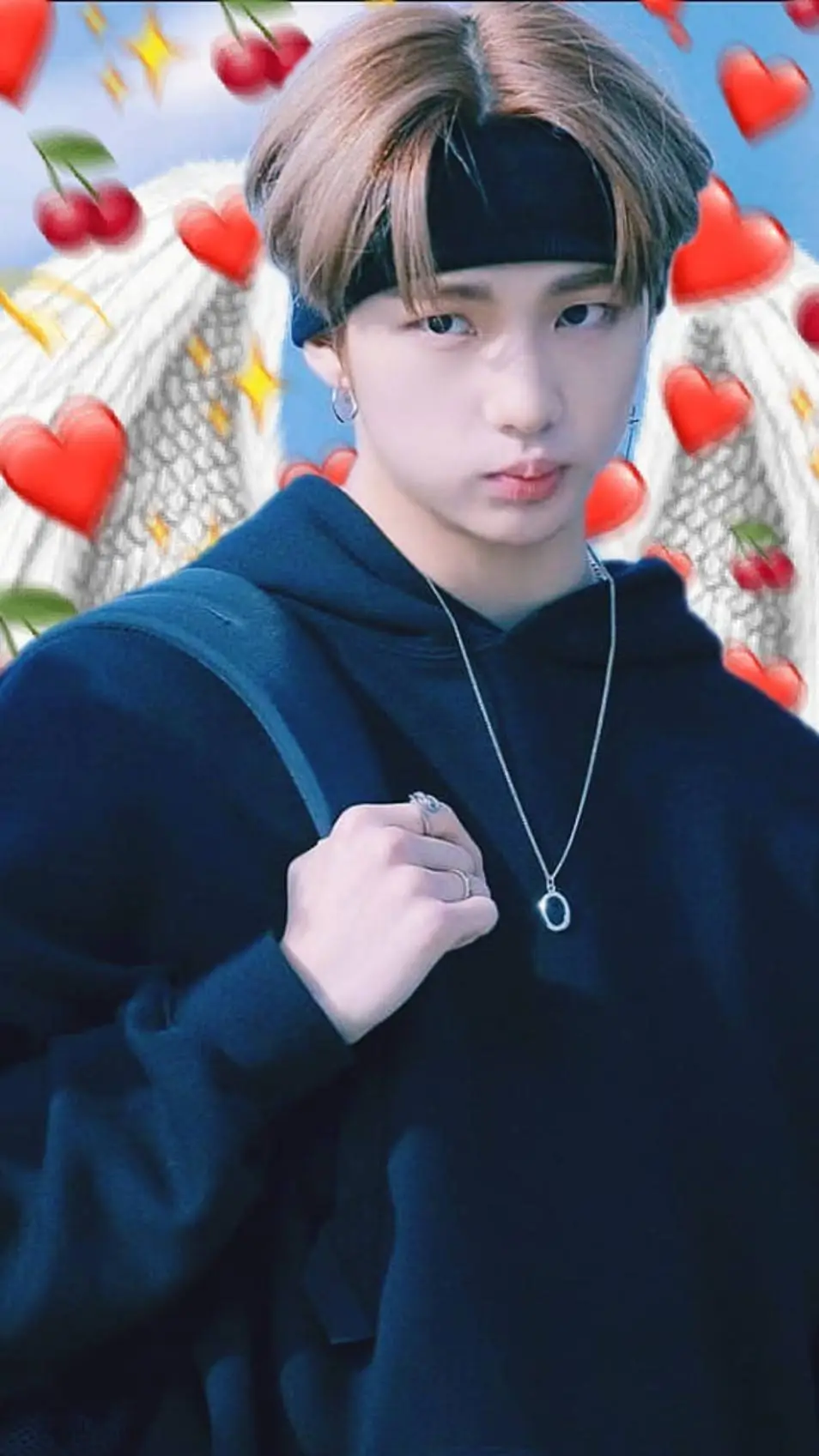 ai character: Hyunjin  background