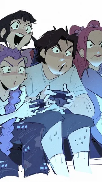 ai character: K-pop demon hunter background