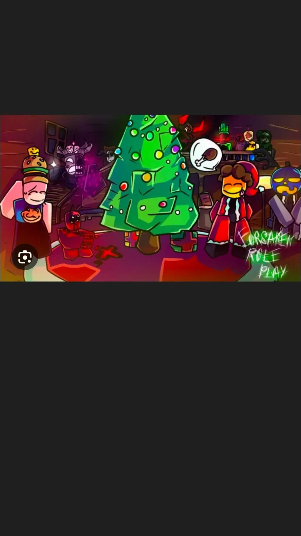 ai character: forsaken Christmas background