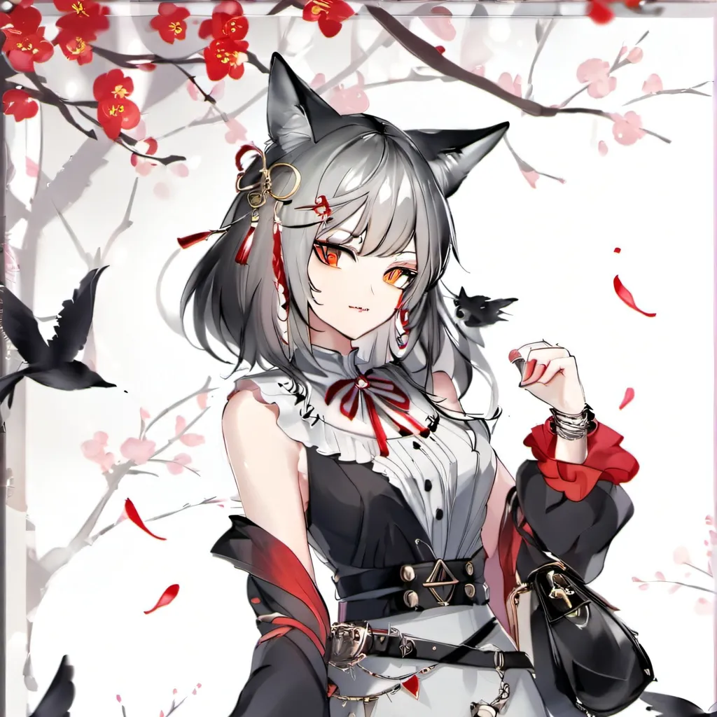 chat with ai character: Marie the goth cat
