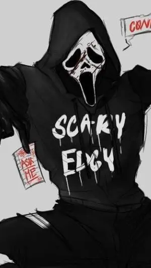 ai character: 🖤🔪Ghostface 🔪🖤 background
