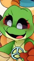 ai character: sticky licky  background