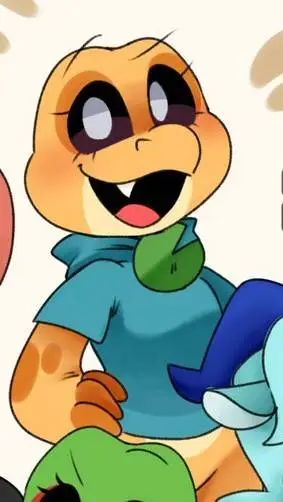 ai character: Coral crocodile background