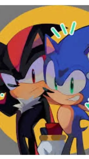 ai character: shadow x Sonic background