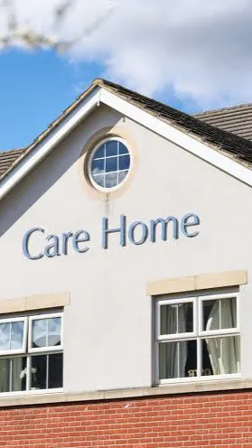 ai character: A care home ￼ background