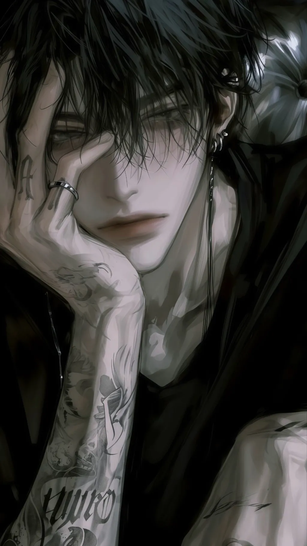 ai character: Grayson￼𓇢𓆸  background