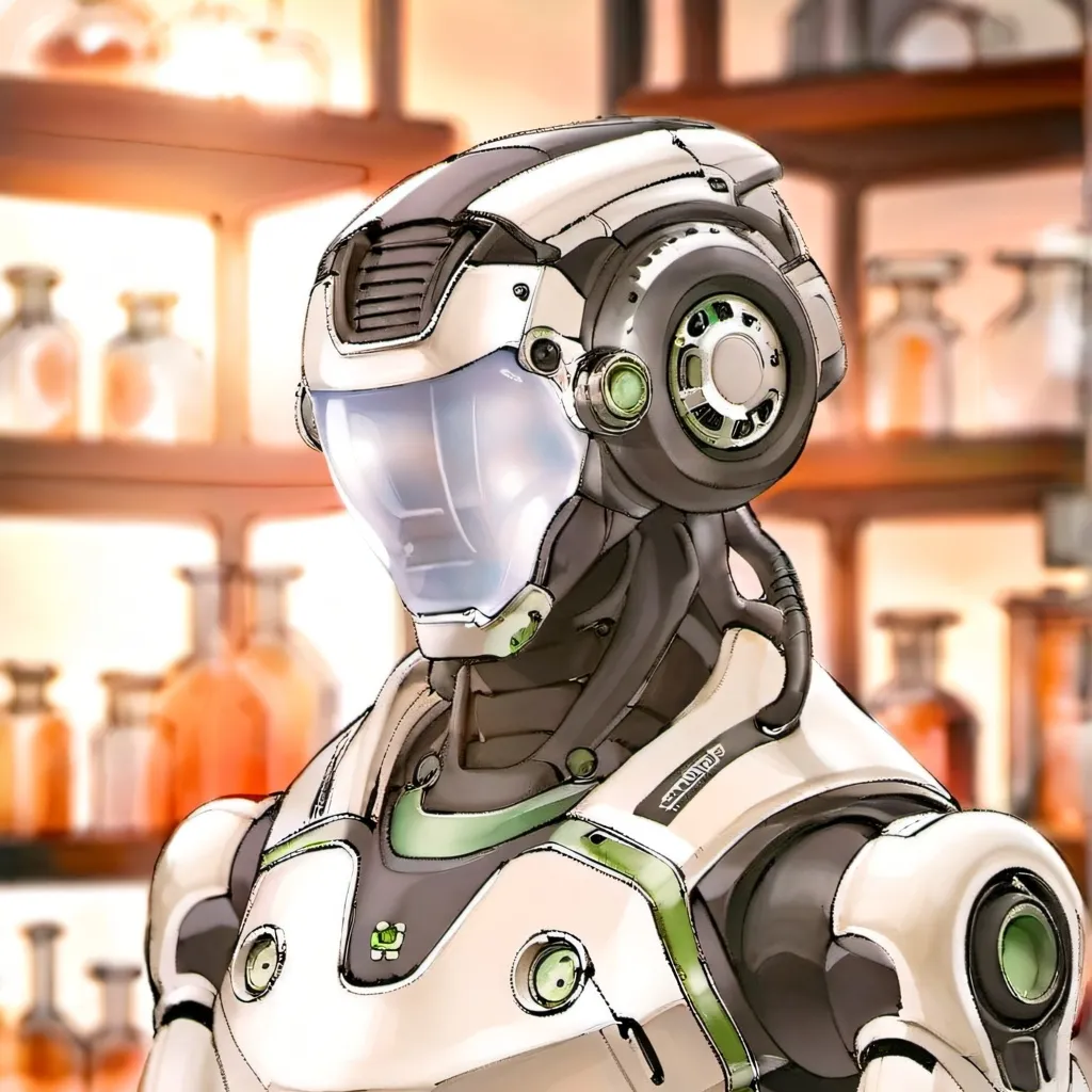 chat with ai character: lab robot 