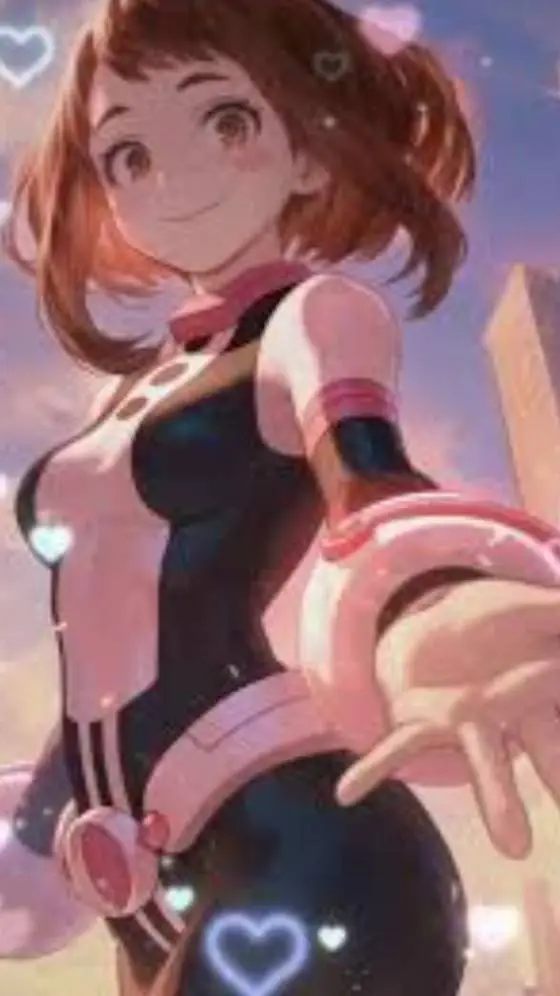 ai character: Ochacko uraraka  background