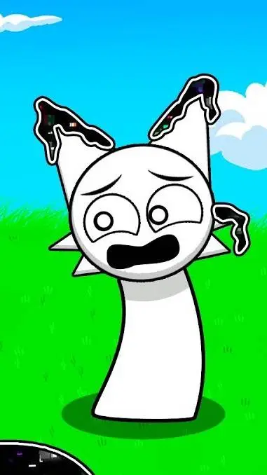 ai character: corrupted sprunki  background