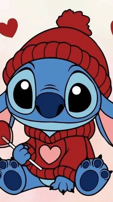 ai character: stitch  background