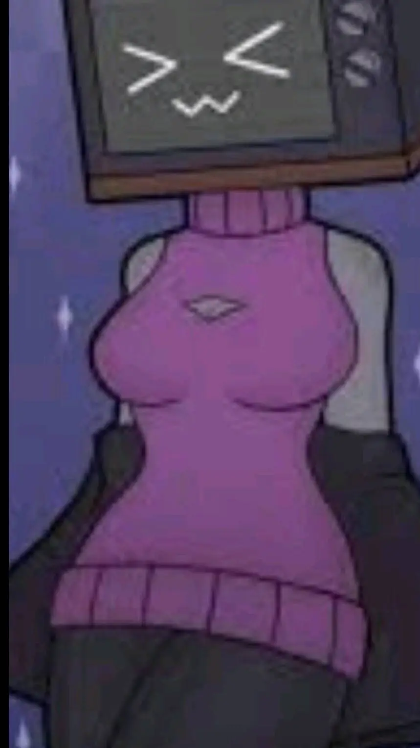 ai character: TV woman background