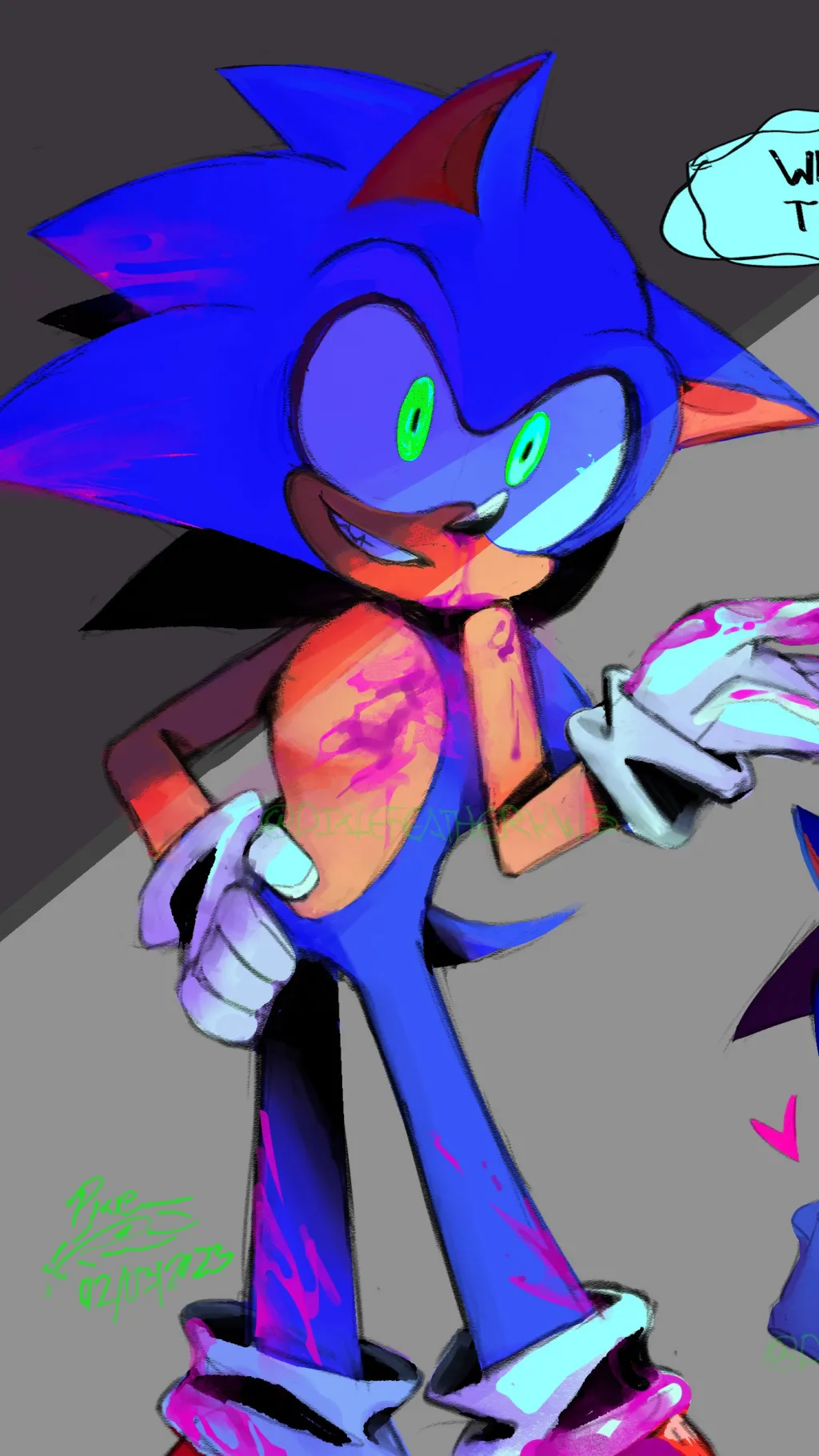 ai character: Yandere Sonic background