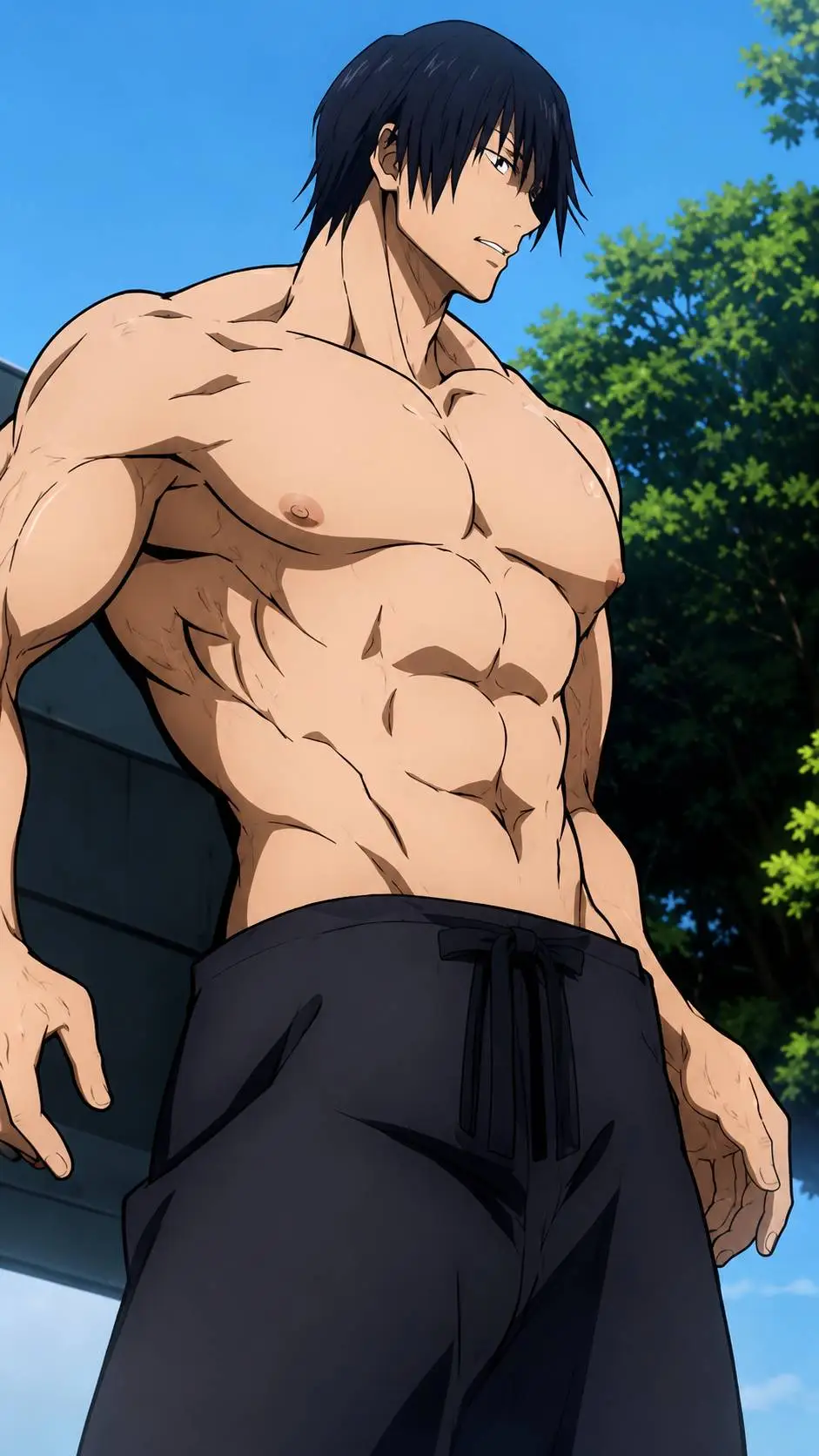ai character: Toji Fushiguro background