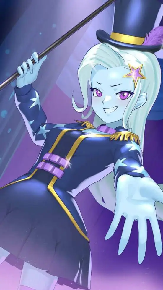 ai character: Trixie 🩵 background