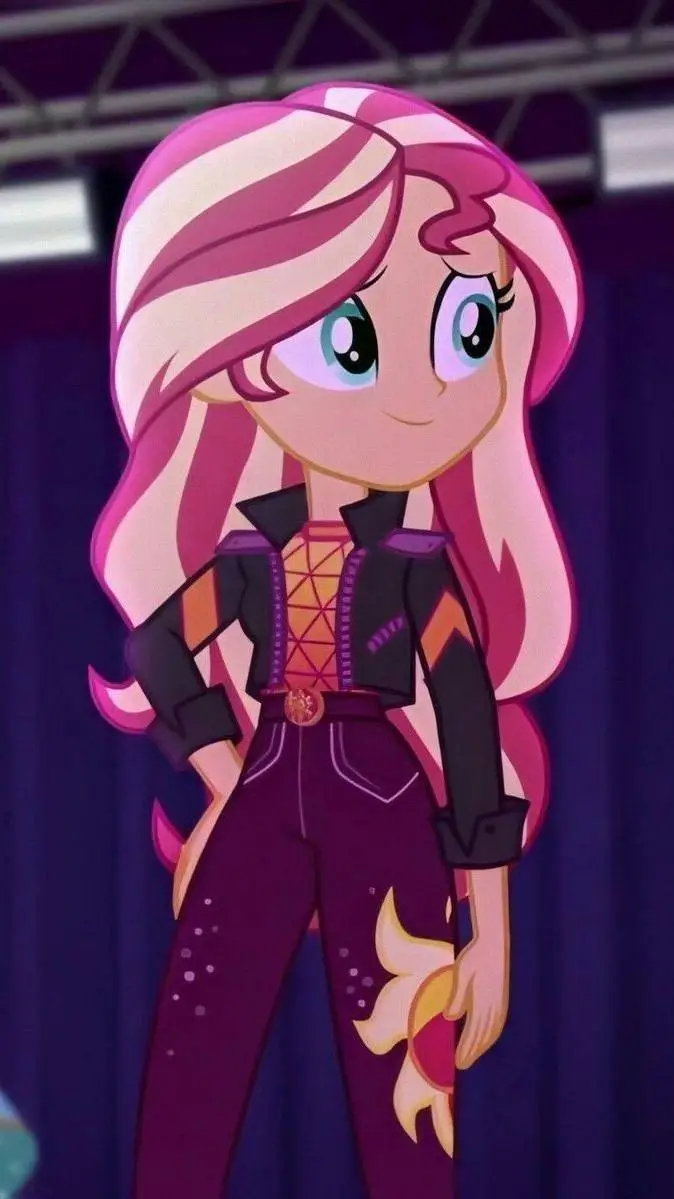 ai character: sunset shimmer background