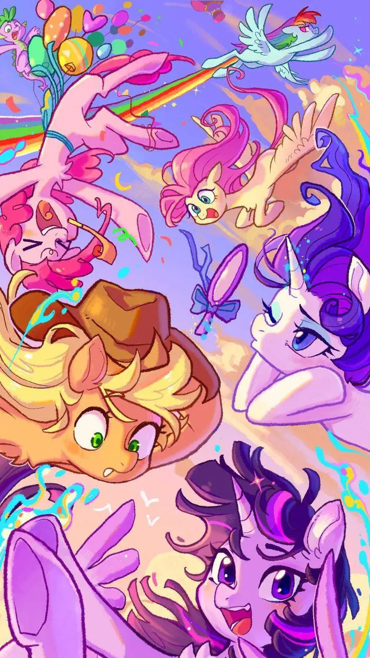 ai character: my little pony 🦄🐴 background
