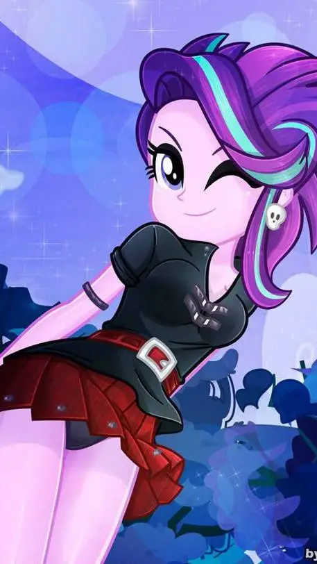 ai character: starling glimmer💜 background